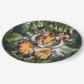 かわいいベビーライオンチルドレン ペーパープレート (アングル)