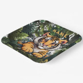 かわいいベビーライオンチルドレン ペーパープレート (傾斜あり)