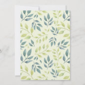 かわいいベビーライオンプリンス熱帯ジャングル誕生日 招待状 (裏面)