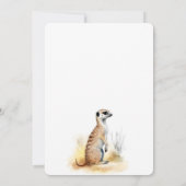 かわいいベビーライオン ベビーシャワー 男女どちらでも 招待状 (裏面)