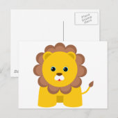 かわいいベビーライオン ポストカード (正面/裏面)