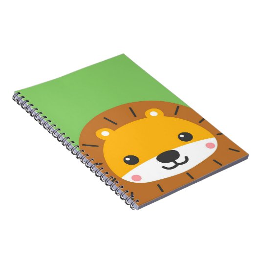 かわいいベビーライオン |漫画のアートワーク ノートブック (右側)