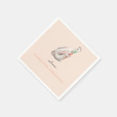 かわいいベビーラビットナプキンスパーティー スタンダードカクテルナプキン (角)