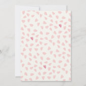 かわいいベビーラムガールベビーシャワー 招待状 (裏面)