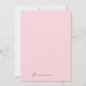 かわいいベビーラムクラウド9 9赤ちゃんシャワー 招待状 (裏面)