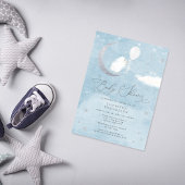 かわいいベビーラムバルーンベビーシャワー招待状 招待状