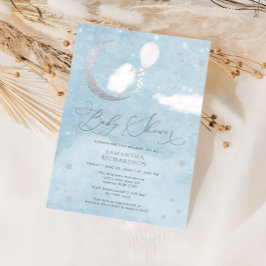 かわいいベビーラムバルーンベビーシャワー招待状 招待状