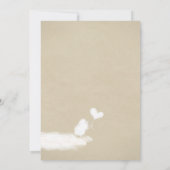 かわいいベビーラムバルーンベビーシャワー招待状 招待状 (裏面)