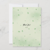 かわいいベビーラムベビーシャワーサンキューカード サンキューカード (裏面)