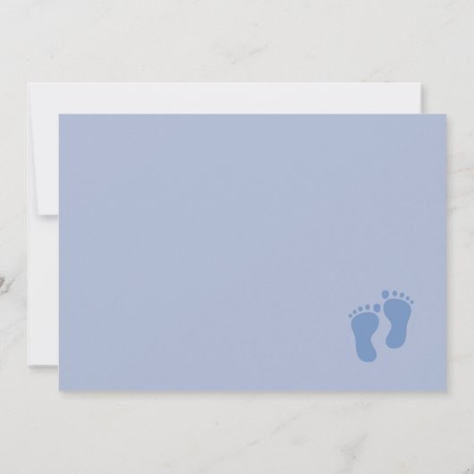 かわいいベビーラムベビーシャワー招待状 招待状 (裏面)