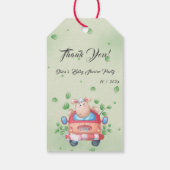 かわいいベビーラムベビーシャワー ギフトタグ (裏面)