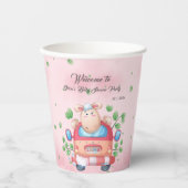 かわいいベビーラムベビーシャワー 紙コップ (正面)