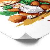 かわいいベビーリス名前をカスタムする ポスター (角)