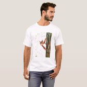 かわいいベビーリス野生動物の水彩動物 Tシャツ (正面フル)