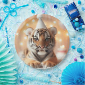 かわいいベビーリビールニュートラルイエローベビートラ ペーパープレート (パーティー)