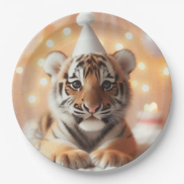 かわいいベビーリビールニュートラルイエローベビートラ ペーパープレート