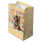 かわいいベビーリビールニュートラルイエローベビートラ ミディアムペーパーバッグ (裏面アングル)