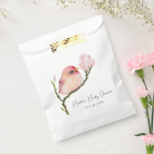 かわいいベビーレッドポールバードベイビーシャワー フェイバーバッグ (封をした状態)