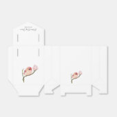 かわいいベビーレッドポールバードベイビーシャワー フェイバーボックス (折り畳みなし)