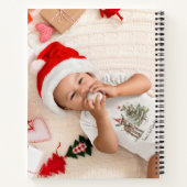 かわいいベビーロバとクリスマスツリー、カスタマイズ可能 ノートブック (裏面)