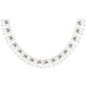 かわいいベビーロバとクリスマスツリー、カスタマイズ可能 バンティングフラッグ (全)