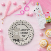 かわいいベビーロバ誕生日パーティー ペーパープレート (パーティー)