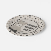 かわいいベビーロバ誕生日パーティー ペーパープレート (アングル)