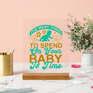 かわいいベビーワードアートインスピレーション子供部屋 アクリルサイン