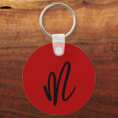 かわいいベビー中国のスネーク新年モノグラムRK1 キーホルダー (裏面)