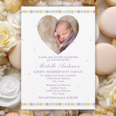 かわいいベビー写真男女兼用《キリスト教》洗礼式や命名式バプテスマ 招待状