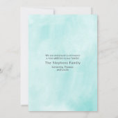 かわいいベビー写真誕生のお知らせ 案内状 (裏面)