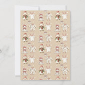 かわいいベビー冬の赤ちゃんシャワー外は寒い 招待状 (裏面)