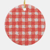 かわいいベビー初めてのクリスマス白うさぎ セラミックオーナメント (裏面)