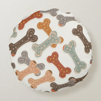 かわいいベビー子犬（ハスキー）丸い枕 ラウンドクッション