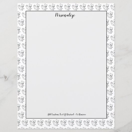 かわいいベビー子猫パーソナライズド (正面)