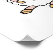 かわいいベビー子羊 ポスター (角)