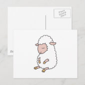 かわいいベビー子羊 ポストカード (正面/裏面)