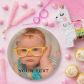 かわいいベビー家族の写真 ペーパープレート (パーティー)