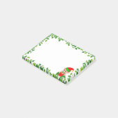 かわいいベビー小妖精や小人&グリーンリーフフレーム ポストイット (アングル)