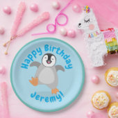 かわいいベビー幸せな皇帝ペンギン漫画 ペーパープレート (パーティー)