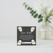 かわいいベビー幽霊ハロウィーン秋おむつラッフル エンクロージャーカード (スタンド正面)