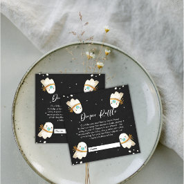 かわいいベビー幽霊ハロウィーン秋おむつラッフル エンクロージャーカード