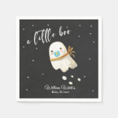 かわいいベビー幽霊ハロウィーン秋ベビーシャワー スタンダードカクテルナプキン (正面)