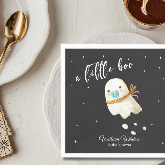 かわいいベビー幽霊ハロウィーン秋ベビーシャワー スタンダードカクテルナプキン