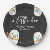 かわいいベビー幽霊ハロウィーン秋紙プレート ペーパープレート (正面)