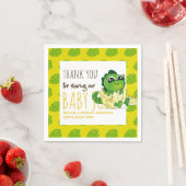 かわいいベビー恐竜ハッチシャワーパーティージュラシック スタンダードカクテルナプキン (インサイチュ)