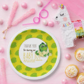 かわいいベビー恐竜ハッチシャワーパーティージュラシック ペーパープレート (パーティー)
