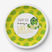 かわいいベビー恐竜ハッチシャワーパーティージュラシック ペーパープレート (正面)