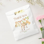 かわいいベビー森林動物誕生日ありがとう フェイバーバッグ (封をした状態)
