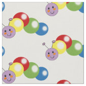 かわいいベビー毛虫 ファブリック (クローズアップ)